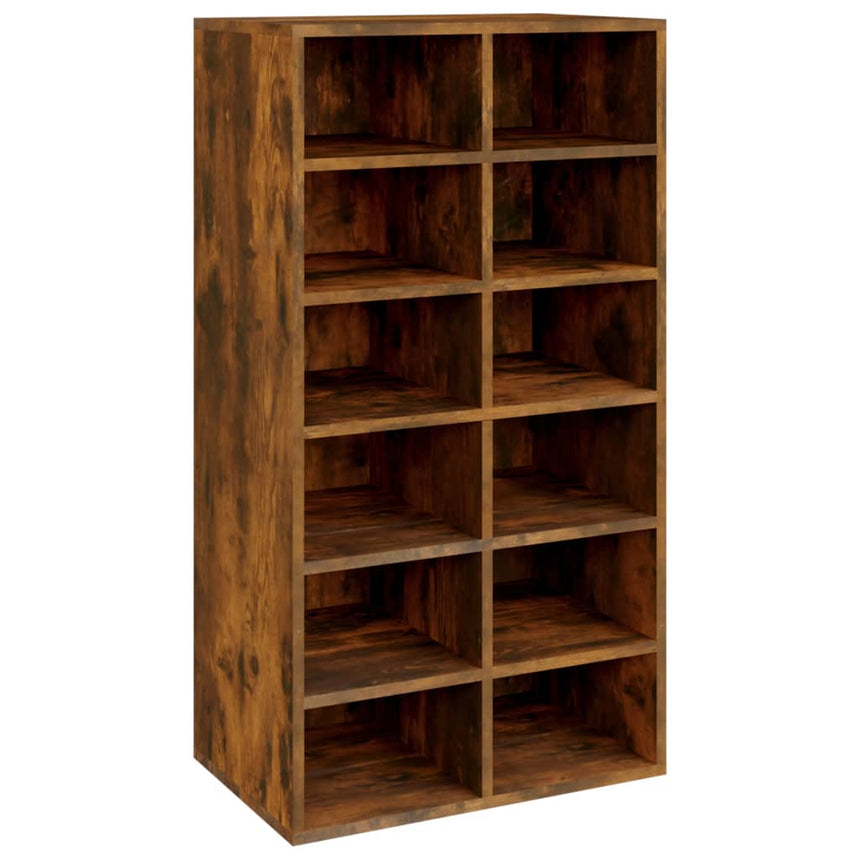 Schoenenrek 54X34X100,5 Cm Bewerkt Hout Kleurig Gerookt Eiken