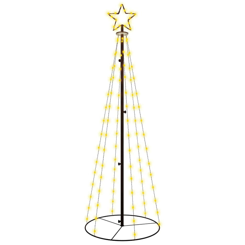 Kegelkerstboom 108 Led's 70X180 Cm Warmwit