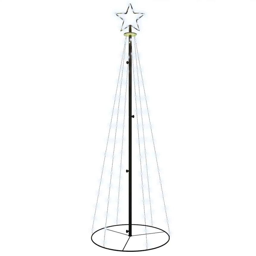 Kegelkerstboom 108 Led's 70X180 Cm Koudwit