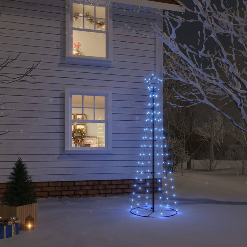 Kegelkerstboom 310 Led's 100X300 Cm Blauw