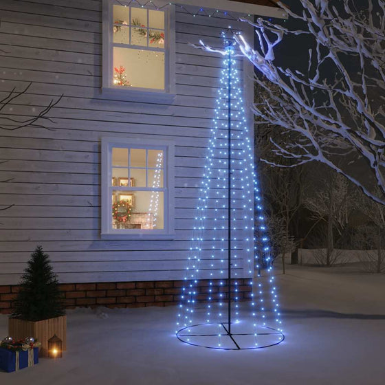 Kegelkerstboom 310 Led's 100X300 Cm Blauw
