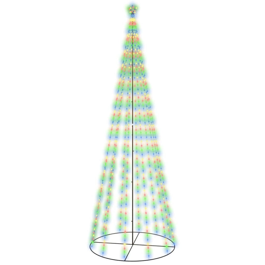 Kegelkerstboom 732 Led's Meerkleurig 160X500 Cm Multikleur