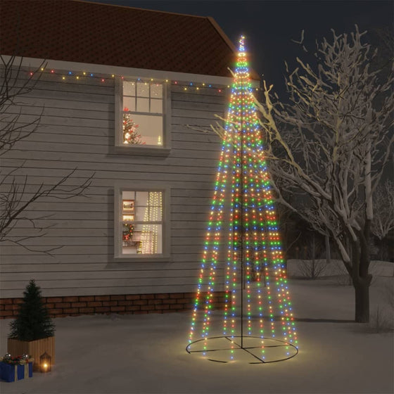 Kegelkerstboom 732 Led's Meerkleurig 160X500 Cm Multikleur