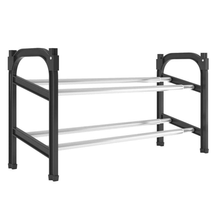 Schoenenrek Met 2 Schappen Verlengbaar 119X24X37 Cm Wit