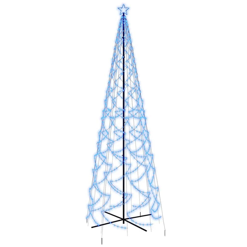 Kegelkerstboom 1400 Led's Blauw 160X500 Cm
