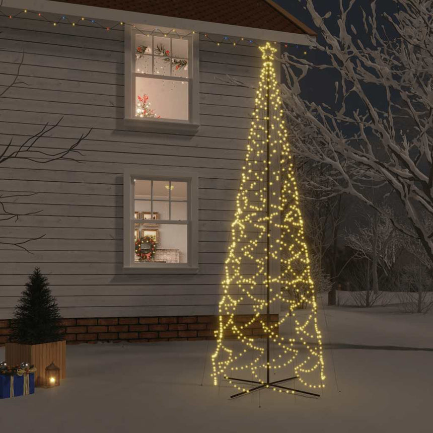 Kegelkerstboom 1400 Led's Warmwit 160X500 Cm