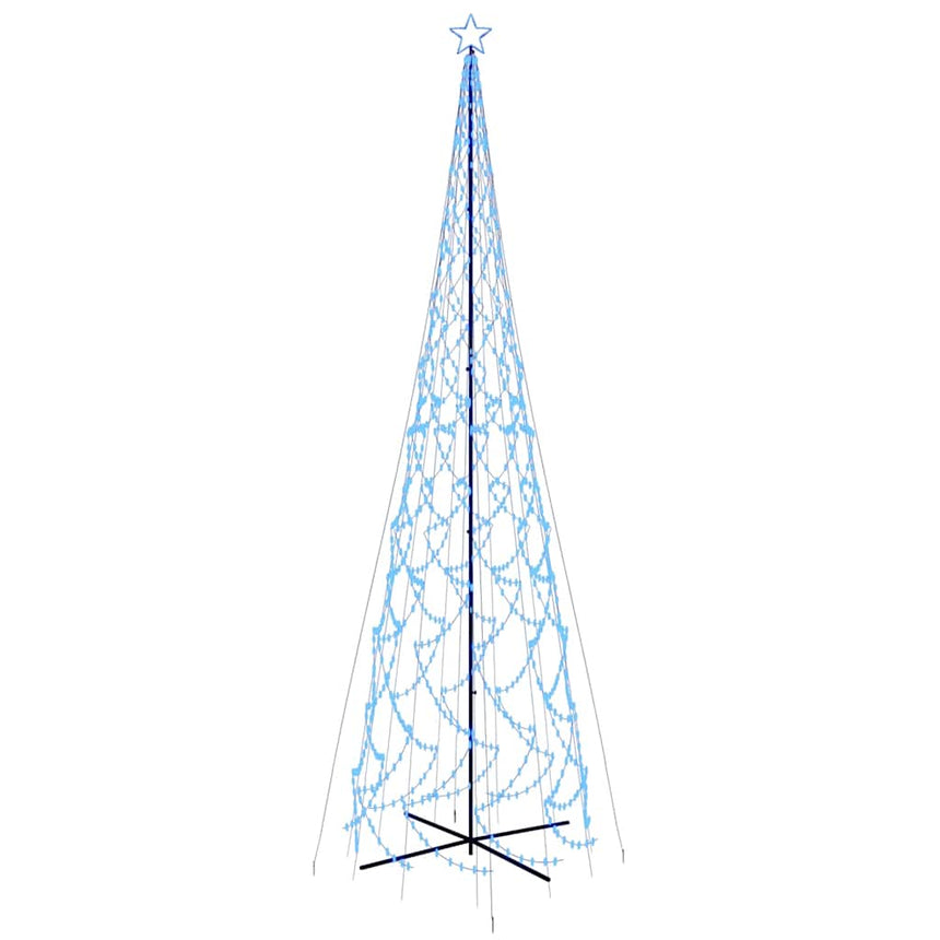 Kegelkerstboom 3000 Led's Blauw 230X800 Cm