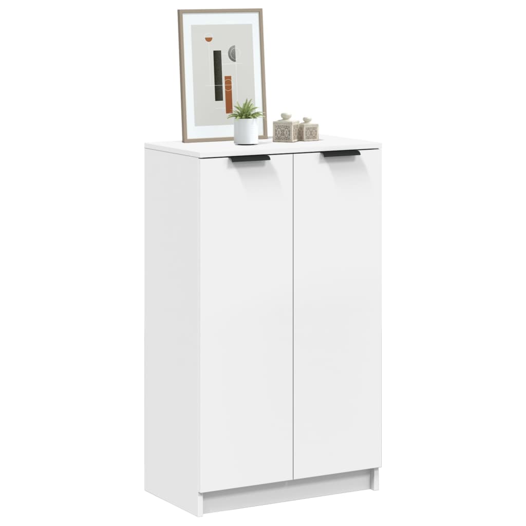Schoenenkast 59X35X100,5 Cm Bewerkt Hout Wit