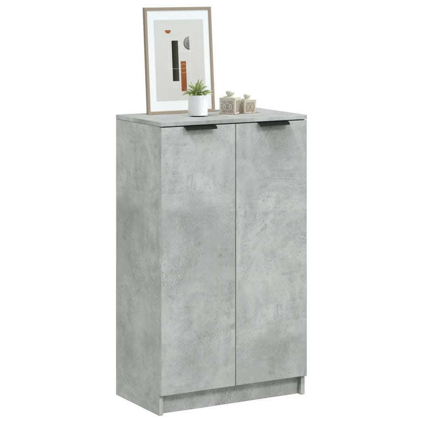 Schoenenkast 59X35X100,5 Cm Bewerkt Hout Betongrijs
