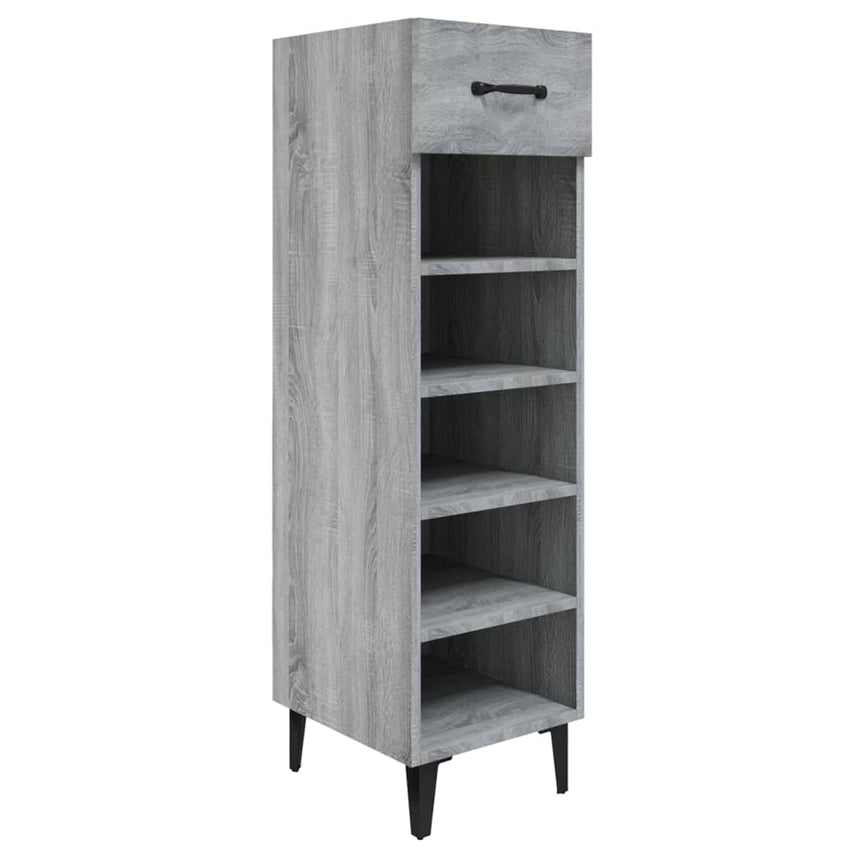 Schoenenkast 30X35X105 Cm Bewerkt Hout Grijs Sonoma Eikenkleur Bruin Eikenkleur