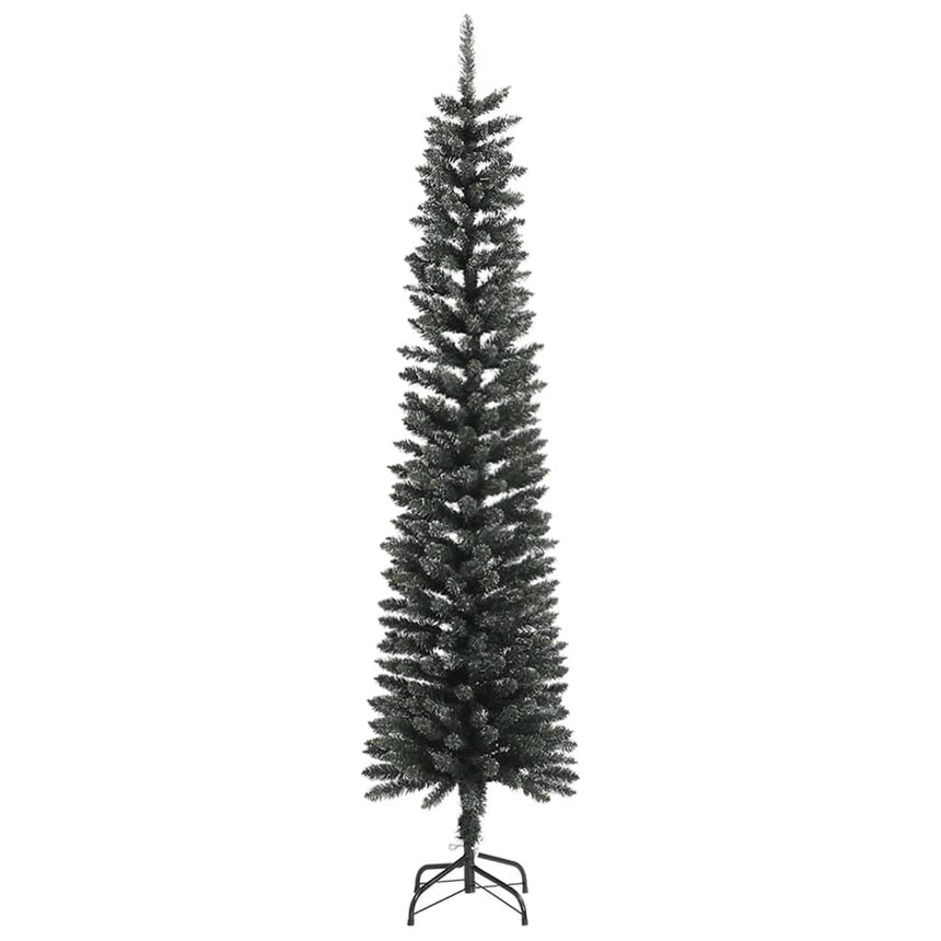 Kunstkerstboom Met Standaard Smal Pvc Groen Bruin