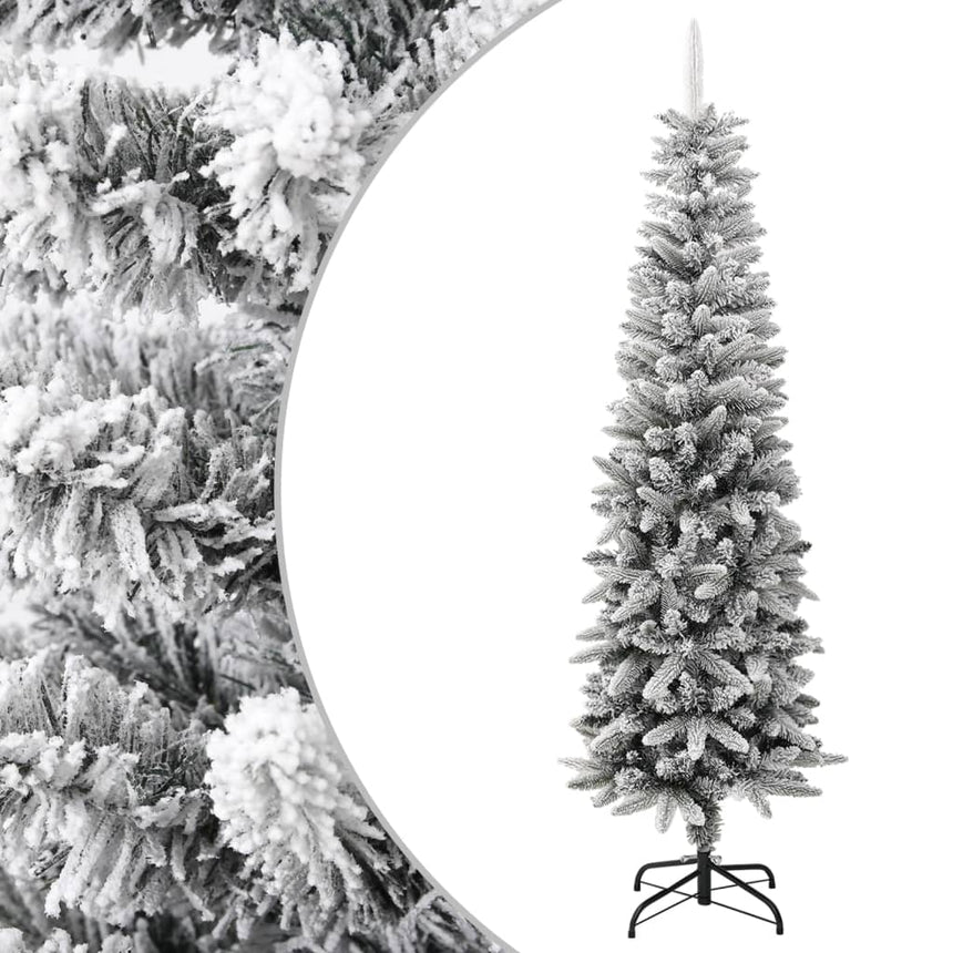 Kunstkerstboom Met Sneeuw Smal 180 Cm Pvc En Pe