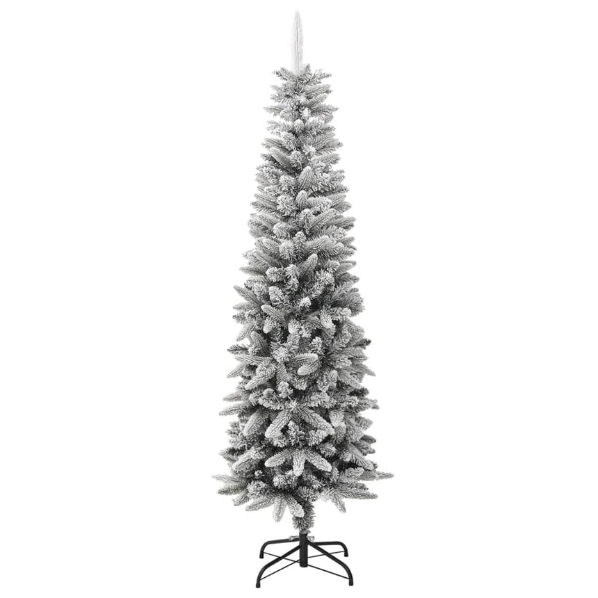 Kunstkerstboom Met Sneeuw Smal 180 Cm Pvc En Pe