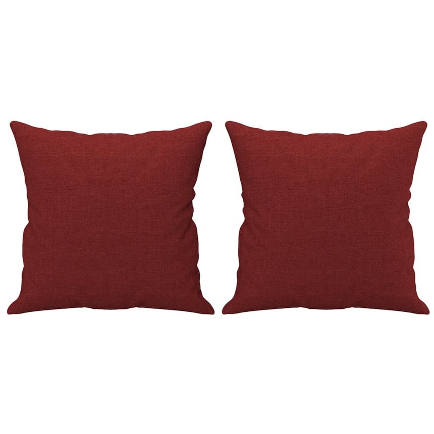 Sierkussens 2 St 40X40 Cm Stof Wijnrood