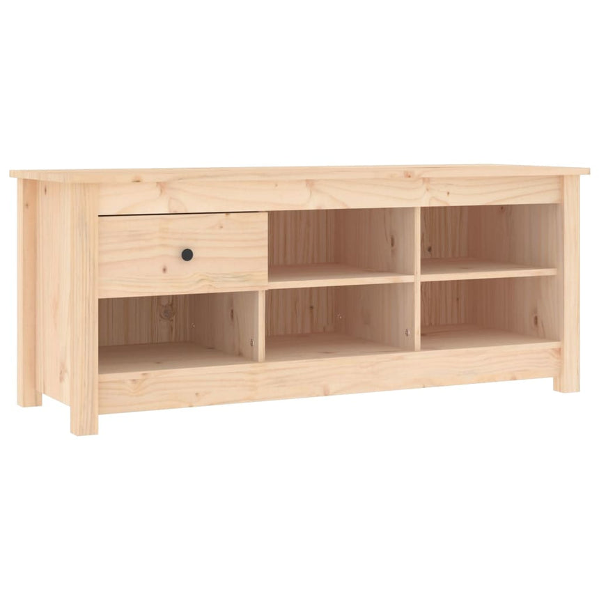 Schoenenkast 110X38X45,5 Cm Massief Grenenhout Naturel