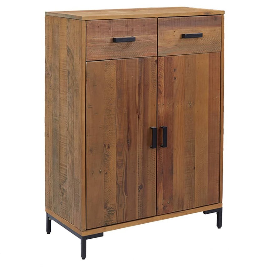 Schoenenkast 75X40X110 Cm Massief Grenenhout Bruin