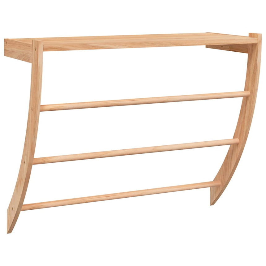 Handdoekenrek 60X25,5X49 Cm Massief Walnotenhout Betongrijs