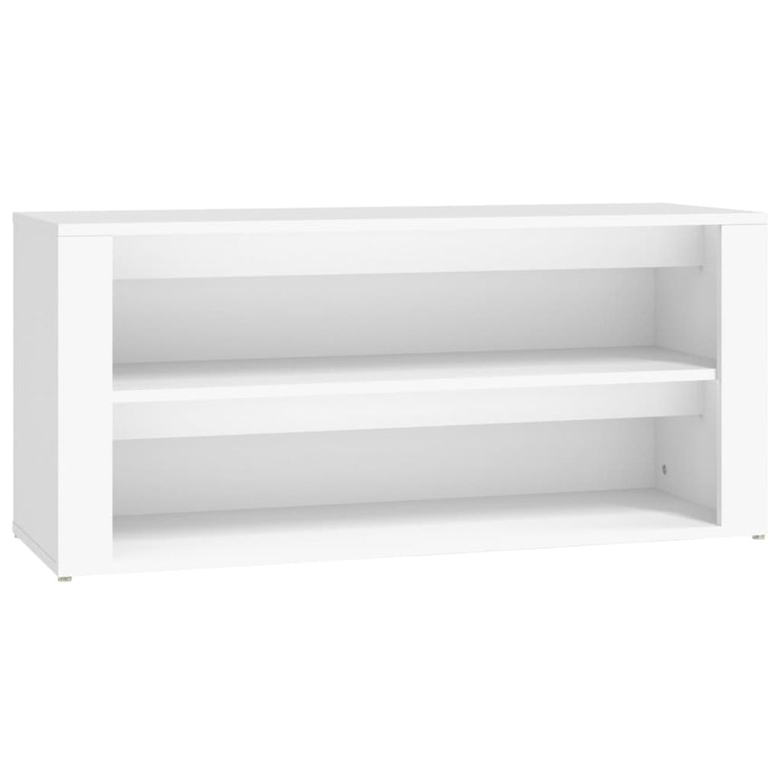 Schoenenrek 100X35X45 Cm Bewerkt Hout Wit