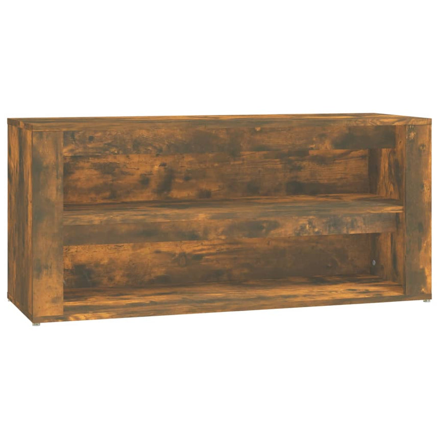 Schoenenrek 100X35X45 Cm Bewerkt Hout Kleurig Gerookt Eiken