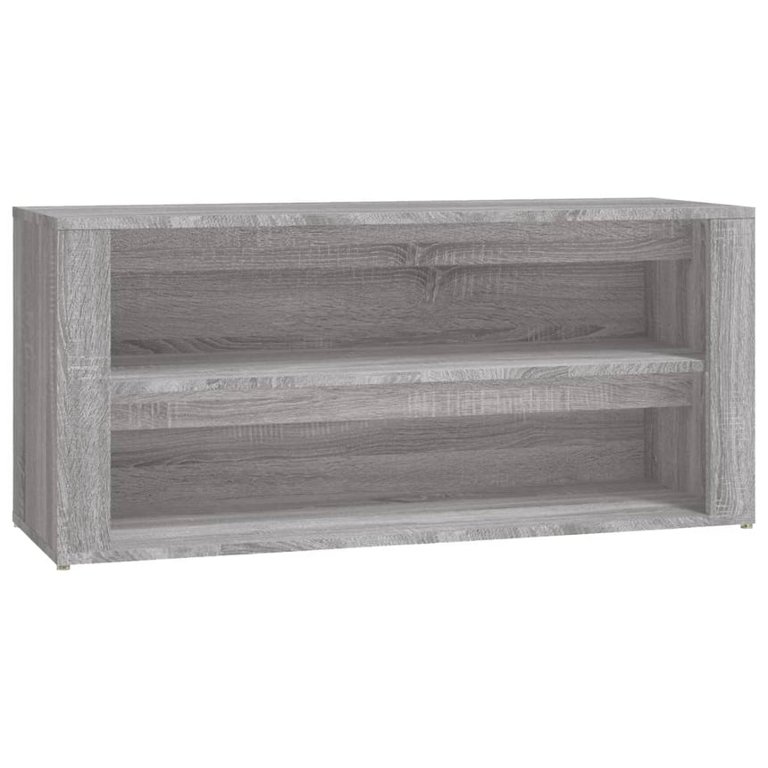 Schoenenrek 100X35X45 Cm Bewerkt Hout Eikenkleur Grijs Sonoma
