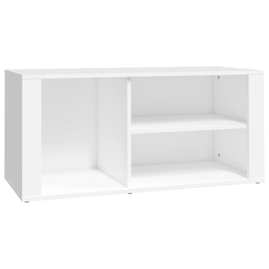 Schoenenkast 100X35X45 Cm Bewerkt Hout Wit