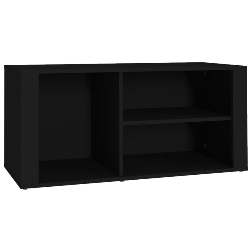 Schoenenkast 100X35X45 Cm Bewerkt Hout Zwart