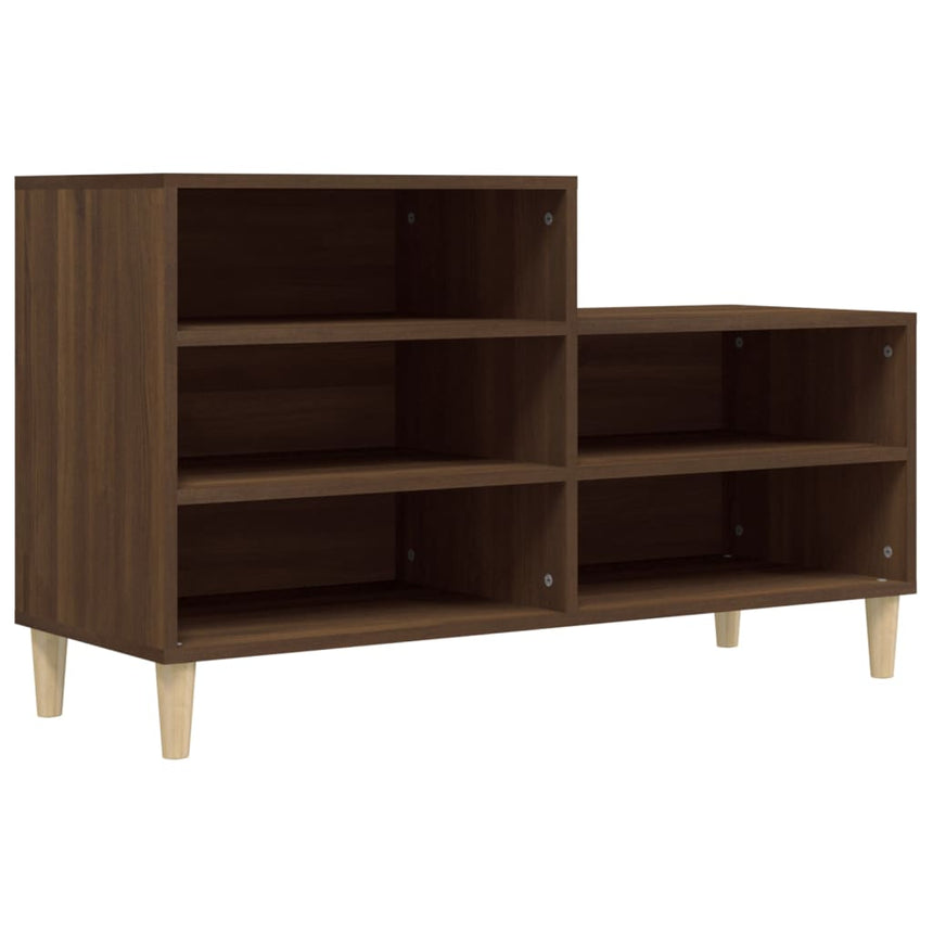 Schoenenkast 102X36X60 Cm Bewerkt Hout Bruin Eikenkleur