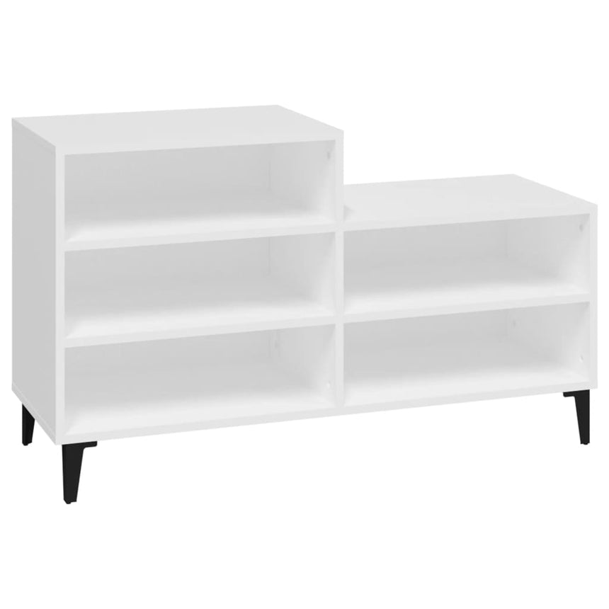 Schoenenkast 102X36X60 Cm Bewerkt Hout Wit