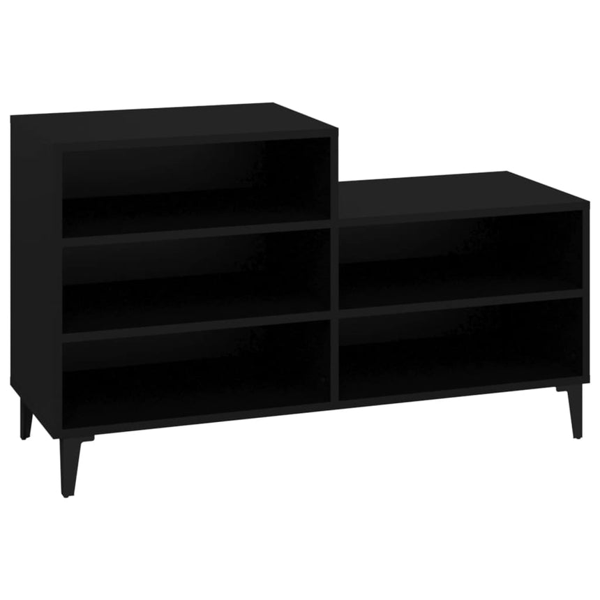 Schoenenkast 102X36X60 Cm Bewerkt Hout Zwart