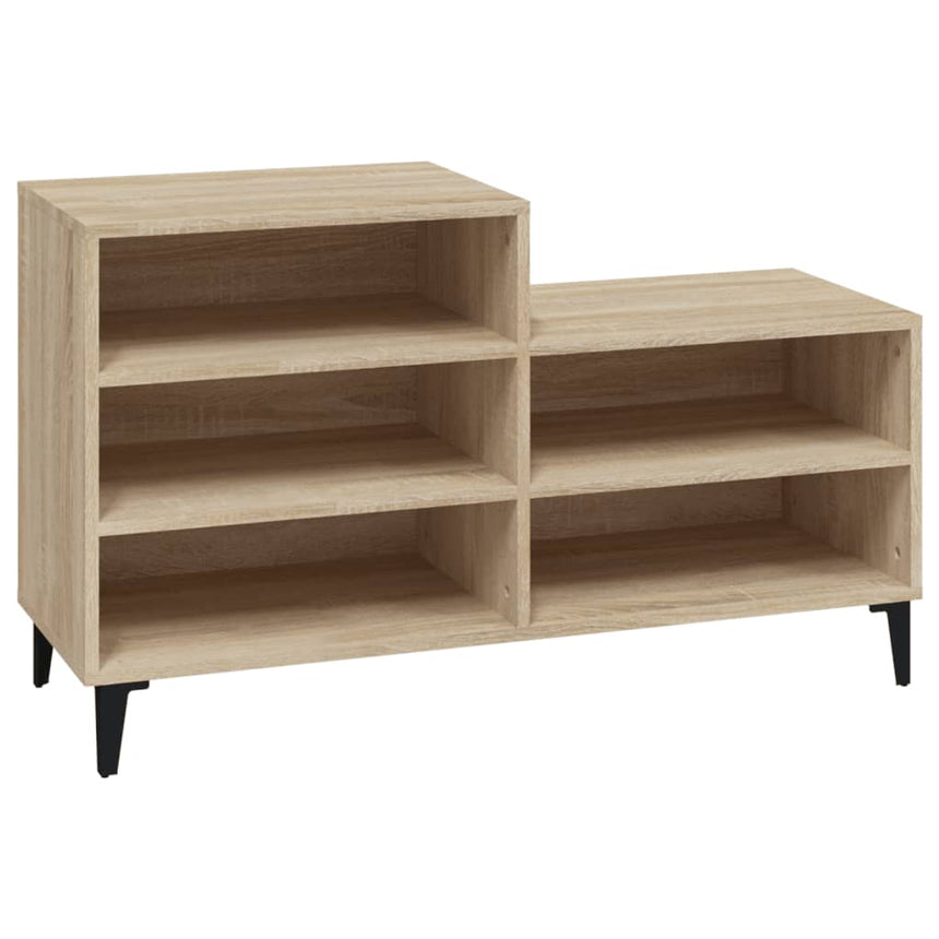 Schoenenkast 102X36X60 Cm Bewerkt Hout Kleurig Sonoma Eiken
