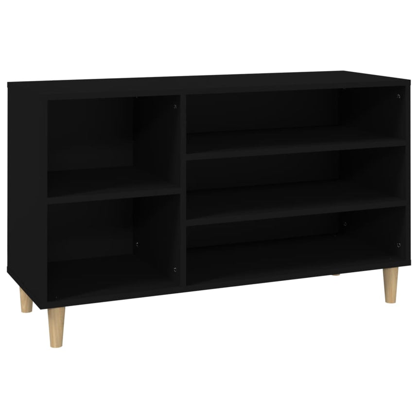 Schoenenkast 102X36X60 Cm Bewerkt Hout Zwart