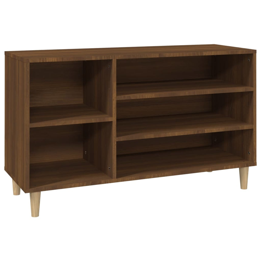 Schoenenkast 102X36X60 Cm Bewerkt Hout Bruin Eikenkleur