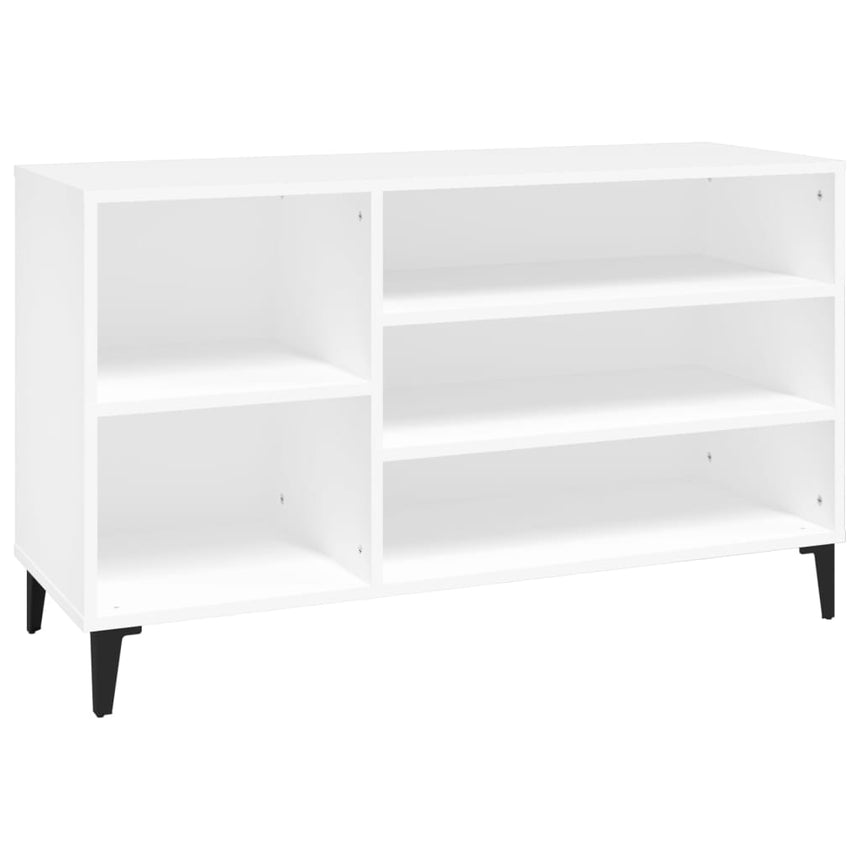Schoenenkast 102X36X60 Cm Bewerkt Hout Wit