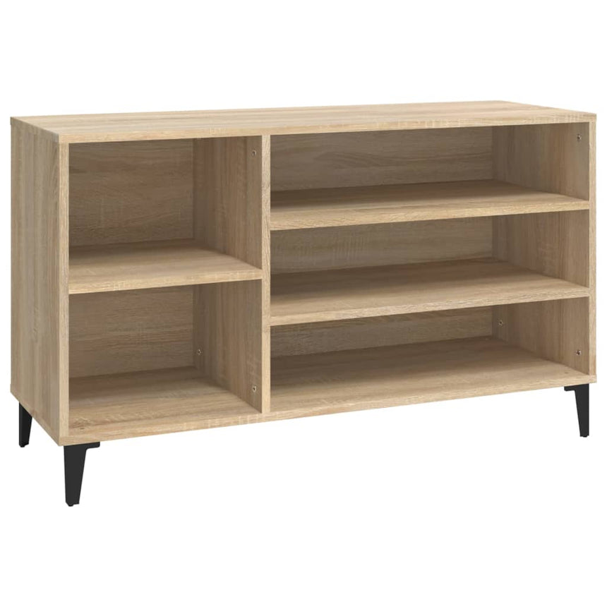 Schoenenkast 102X36X60 Cm Bewerkt Hout Kleurig Sonoma Eiken