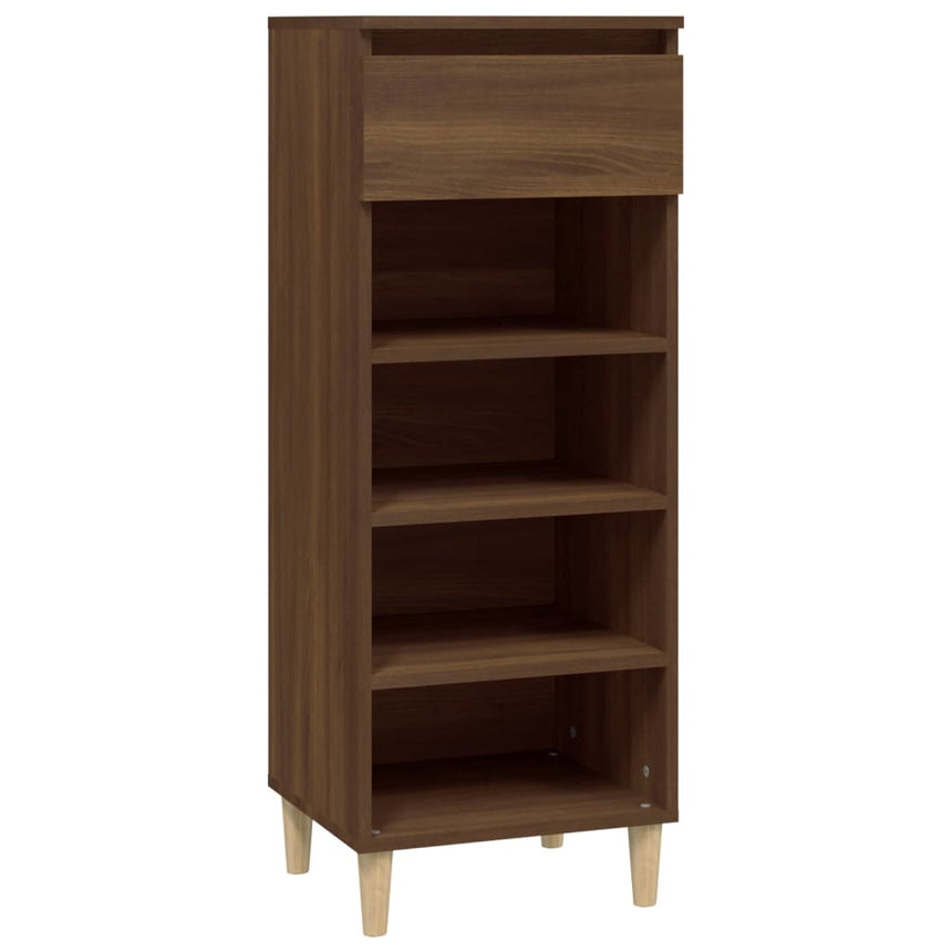 Schoenenkast 40X36X105 Cm Bewerkt Hout Bruin Eikenkleur