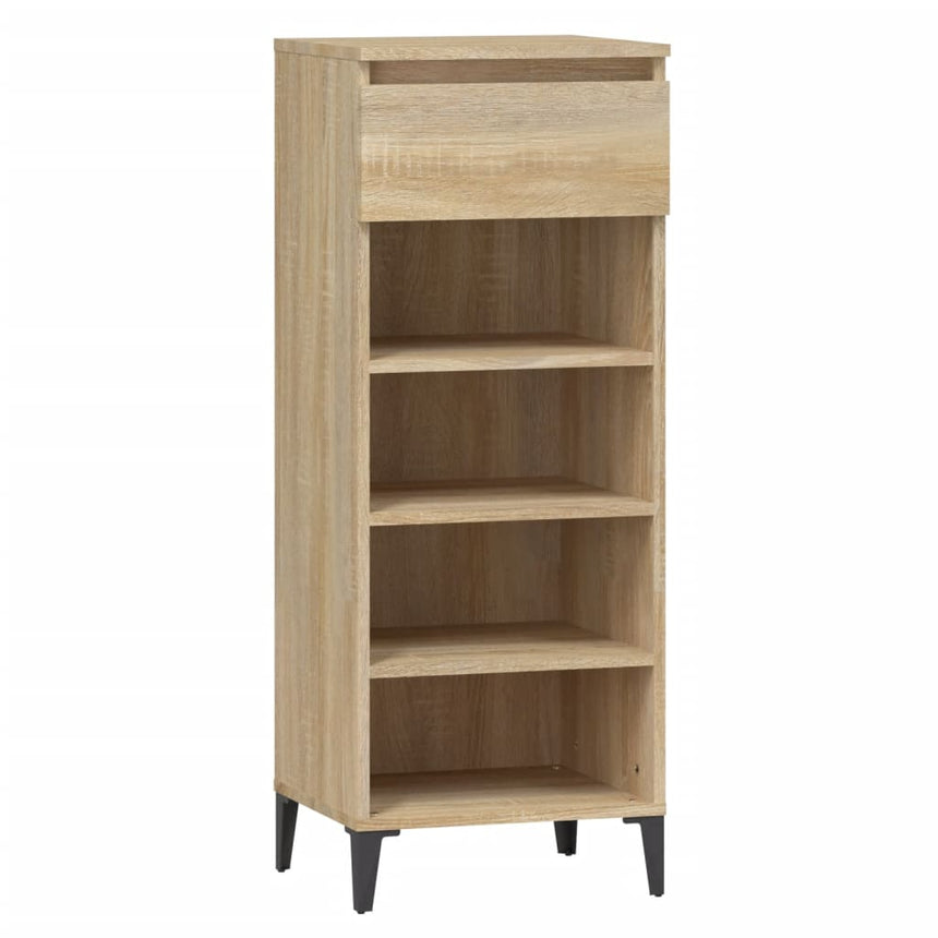Schoenenrek 40X36X105 Cm Bewerkt Hout Kleurig Sonoma Eiken