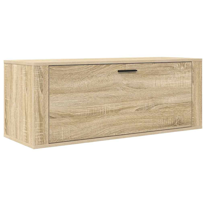 Wandschoenenkast 100X35X38 Cm Bewerkt Hout Sonoma Eiken