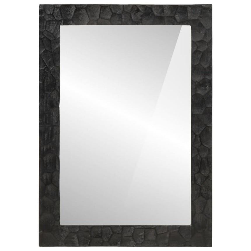 Badkamerspiegel 50X70X2,5 Cm Massief Mangohout En Glas