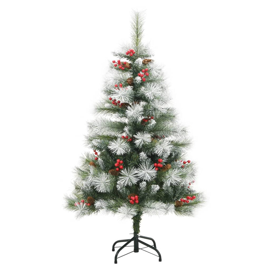 Kunstkerstboom Met Scharnieren Dennenappels En Bessen