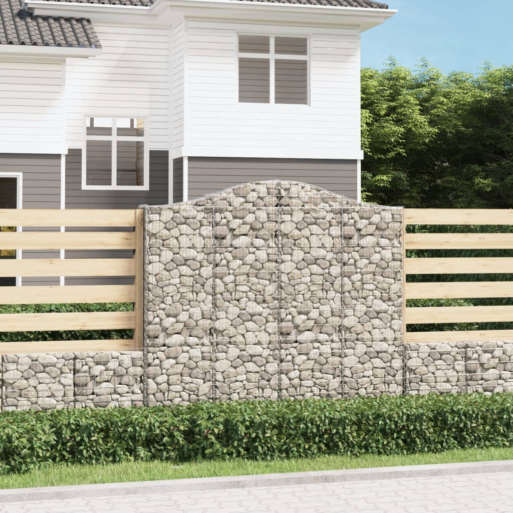 Schanskorven 12 St Gewelfd 200X30X180/200 Cm Ijzer