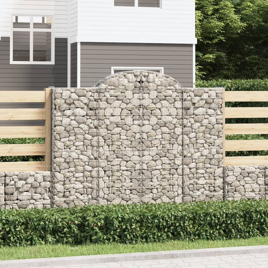 Schanskorven 15 St Gewelfd 200X30X160/180 Cm Ijzer