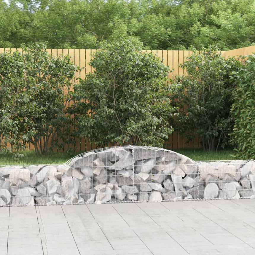 Schanskorven 8 St Gewelfd 300X30X40/60 Cm Ijzer