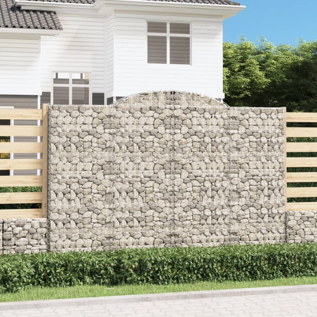 Schanskorven 12 St Gewelfd 300X30X200/220 Cm Ijzer