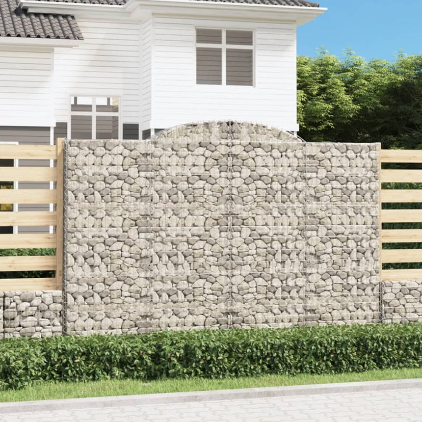 Schanskorven 20 St Gewelfd 300X50X200/220 Cm Ijzer