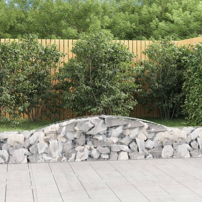 Schanskorven 15 St Gewelfd 400X30X40/60 Cm Ijzer