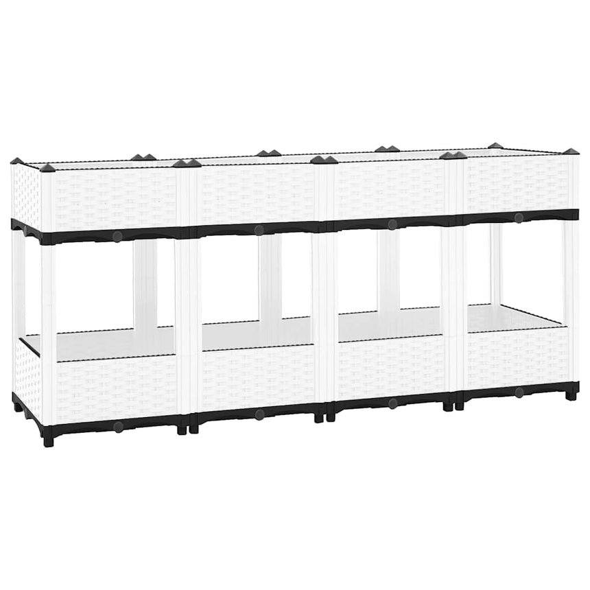 Plantenbak Verhoogd Polypropeen Wit