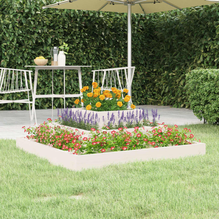 Plantenbak Massief Grenenhout Grijs