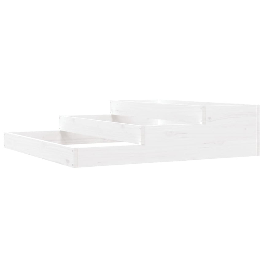 Plantenbak Massief Grenenhout Wit