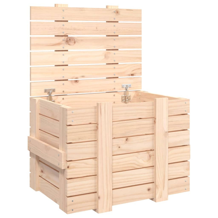 Opbergbox 58X40,5X42 Cm Massief Grenenhout Naturel