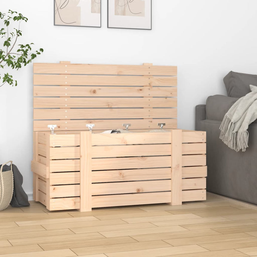 Opbergbox 58X40,5X42 Cm Massief Grenenhout Naturel